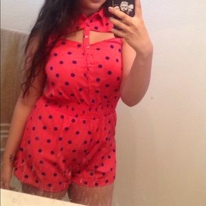 Polka-dot Romper